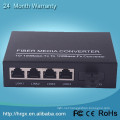 4 port fast electrical ethernet multimode optical fiber switch